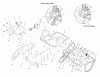 Murray 5021E (6210540x37NA) - Husqvarna 21" Single Stage Snow Thrower (2007) Listas de piezas de repuesto y dibujos Engine & Frame Assembly