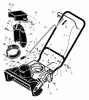 Murray 536.881400 - Craftsman 21" Single Stage Snow Thrower (2005) (Sears) Listas de piezas de repuesto y dibujos Handle & Discharge Components