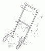 Murray 536.881501 (88150100NB) - Craftsman 22" Single Stage Snow Thrower (2006) (Sears) Listas de piezas de repuesto y dibujos Handle Assembly