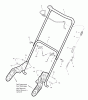 Murray 536.881510 (88150100NA) - Craftsman 22" Single Stage Snow Thrower (2007) (Sears) Listas de piezas de repuesto y dibujos Handle Assembly