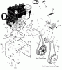 Murray 536.881550 - Craftsman 24" Dual Stage Snow Thrower (2004) (Sears) Listas de piezas de repuesto y dibujos Engine