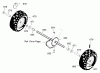 Murray 536.881650 - Craftsman 24" Dual Stage Snow Thrower (2005) (Sears) Spareparts Wheels