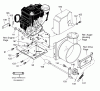 Murray 536.881750 - Craftsman 24" Dual Stage Snow Thrower (2004) (Sears) Listas de piezas de repuesto y dibujos Frame