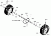 Murray 536.887996 - Craftsman 29" Dual Stage Snow Thrower (2004) (Sears) Spareparts Wheels