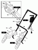 Murray 620000x30NB - 20" Single Stage Snow Thrower (2003) Listas de piezas de repuesto y dibujos Handle Assembly