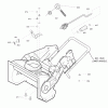 Murray C950-52903-0 (1695717) - Craftsman 21" Single Stage Snow Thrower (2009) (Sears) Spareparts Chute Control Rod Assembly