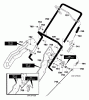 Murray 620301x4NA - 20" Single Stage Snow Thrower (2002) Listas de piezas de repuesto y dibujos Handle Assembly