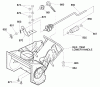 Murray 620301x79D - B&S/ 20" Single Stage Snow Thrower (2000) (Spirit) Listas de piezas de repuesto y dibujos Chute Rod Assembly