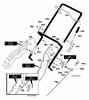 Murray 620301x79E - B&S/ 20" Single Stage Snow Thrower (2001) (Spirit) Listas de piezas de repuesto y dibujos Handle Assembly