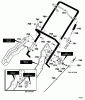 Murray 620351x4NA - 20" Single Stage Snow Thrower (2003) Listas de piezas de repuesto y dibujos Handle Assembly