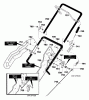 Murray 621450x4NA - 21" Single Stage Snow Thrower (2002) Listas de piezas de repuesto y dibujos Handle Assembly