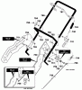 Murray 621450x79D - B&S/ 21" Single Stage Snow Thrower (2000) (Spirit) Listas de piezas de repuesto y dibujos Handle Assembly