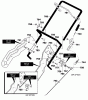 Murray 621450x79E - B&S/ 21" Single Stage Snow Thrower (2001) (Spirit) Listas de piezas de repuesto y dibujos Handle Assembly