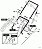 Murray 621451x0NA - B&S/ 21" Single Stage Snow Thrower (2003) (Northern Tool) Listas de piezas de repuesto y dibujos Handle Assembly