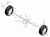 Murray 624504x4B - 24" Dual Stage Snow Thrower (2002) Spareparts Wheels