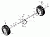 Murray 624504x4C - 24" Dual Stage Snow Thrower (2001) Spareparts Wheels