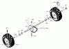 Murray 624509x4A - 24" Dual Stage Snow Thrower (2001) Listas de piezas de repuesto y dibujos Wheels
