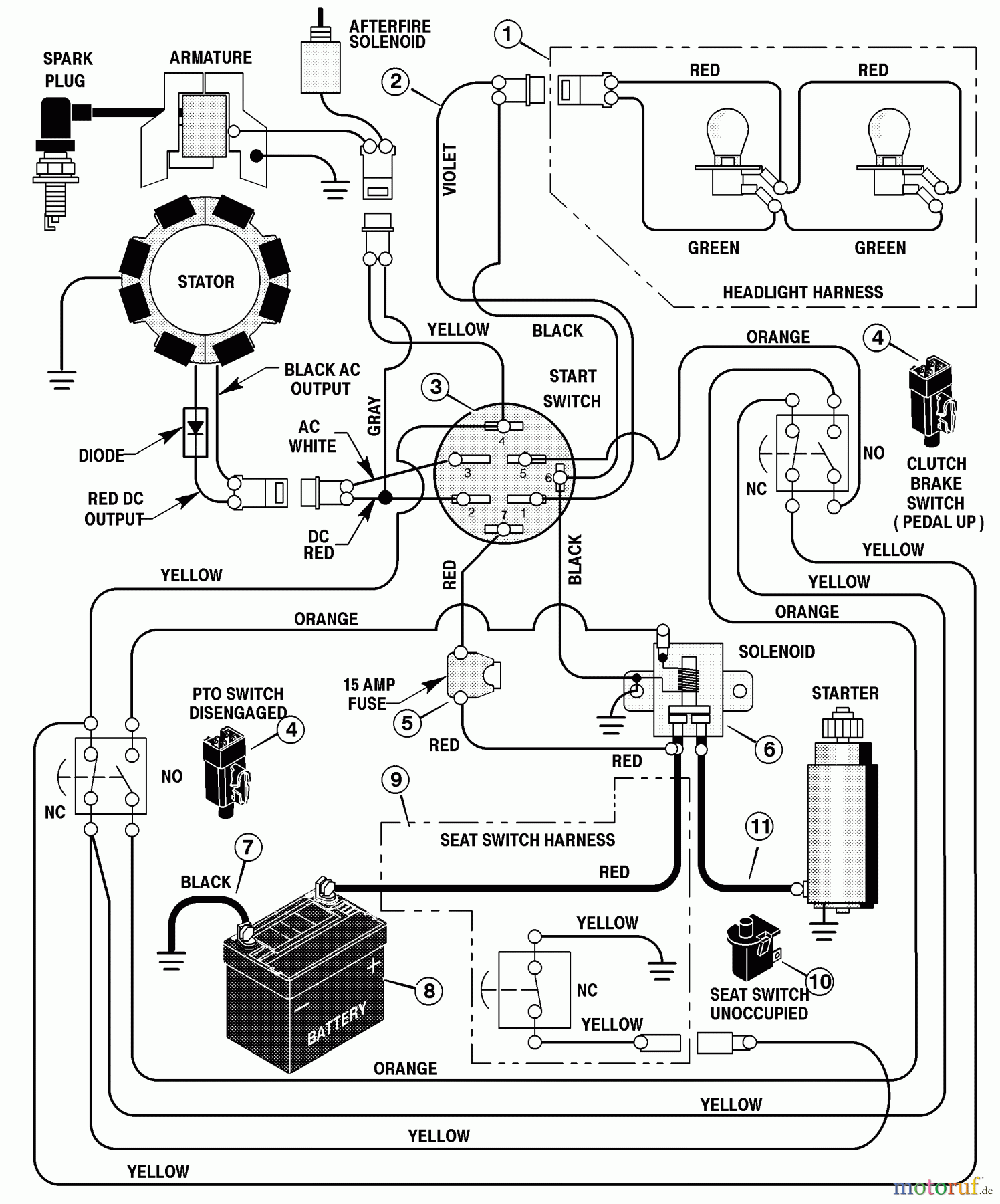  Murray Rasen- und Gartentraktoren 405015x92A - B&S/Murray 40