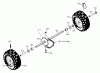 Murray 624808x4C - 24" Dual Stage Snow Thrower (2001) Listas de piezas de repuesto y dibujos Wheels
