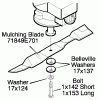Murray 24024A - Mulch Kit (1998) Listas de piezas de repuesto y dibujos Mulching Blade Assembly