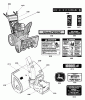 Murray 726E (LP25936) (1695816) - John Deere 26" Dual Stage Snow Thrower (2010) Ersatzteile Decal Group (2988956_2989626)