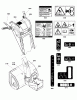 Murray 924MD (1696155-00) - 24" Dual Stage Snowthrower, 9HP (2012) Listas de piezas de repuesto y dibujos Decals Group (2990626_2990673)