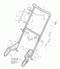 Murray C950-52435-3 - Craftsman 22" Single Stage Snow Thrower (2006) (Sears) Listas de piezas de repuesto y dibujos Handle Assembly