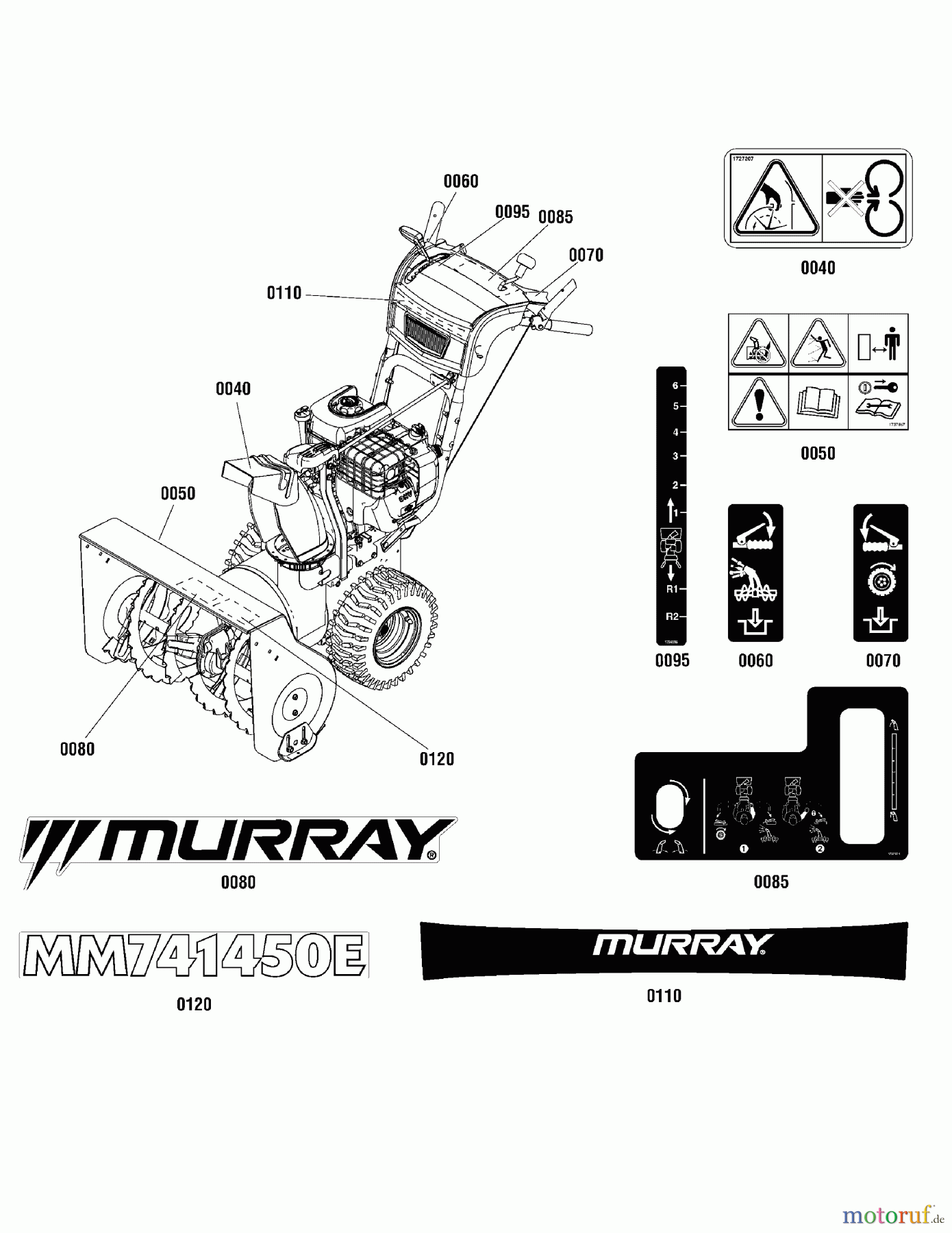 Murray Schneefräsen MM691150E (1696200-00) - Murray 27
