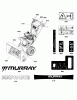 Murray MM691150E (1696200-00) - 27" Dual Stage Snowthrower, 11.5HP (CE) (2012) Listas de piezas de repuesto y dibujos Decals Group (2990614_2990694)