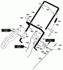 Murray ST0320 (620351x16NB) - Frontier 20" Single Stage Snow Thrower (2004) Listas de piezas de repuesto y dibujos Handle Assembly