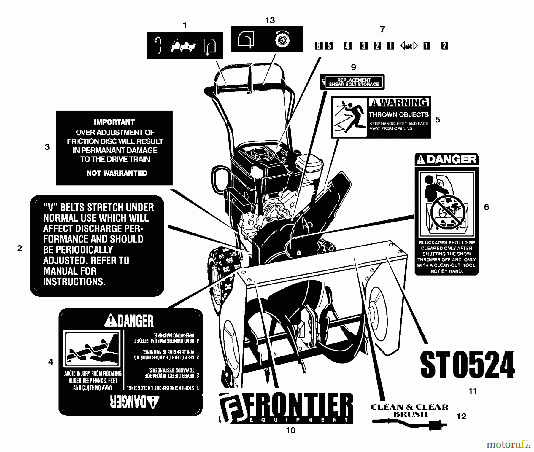  Murray Schneefräsen ST0524 (624554x16A) - Frontier 24