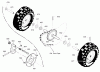 Murray ST1028 (628104x16B) - Frontier 28" Dual Stage Snow Thrower (2004) Listas de piezas de repuesto y dibujos Wheels