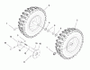 Murray ST8526 (1694997) - Frontier 26" Dual Stage Snow Thrower (2006) Listas de piezas de repuesto y dibujos Wheels and Tires Group (2987263_2987264)