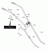 Murray 11052x4D - Cultivator (2003) Spareparts Handle Assembly