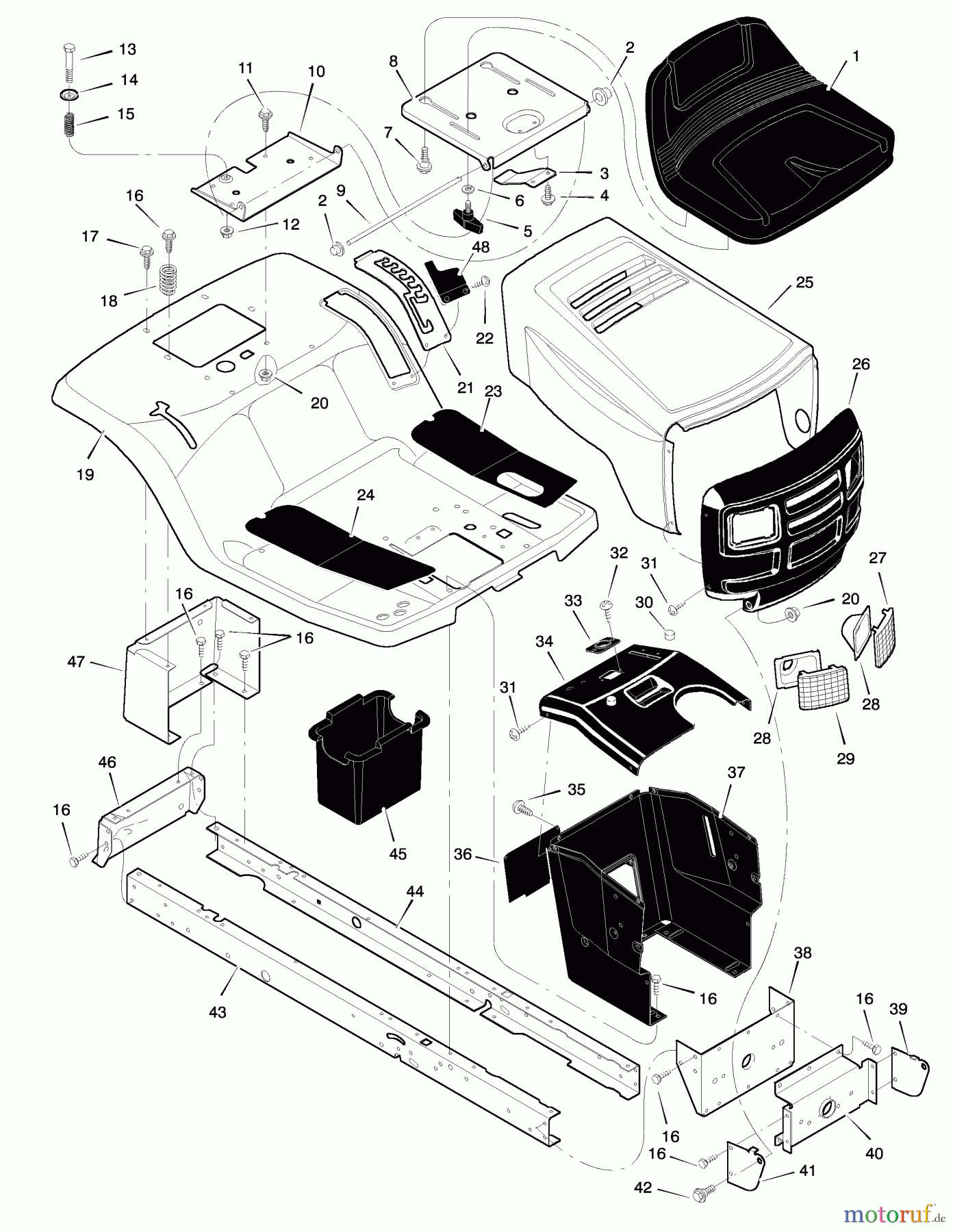  Murray Rasen- und Gartentraktoren 42500x30A - Murray 42