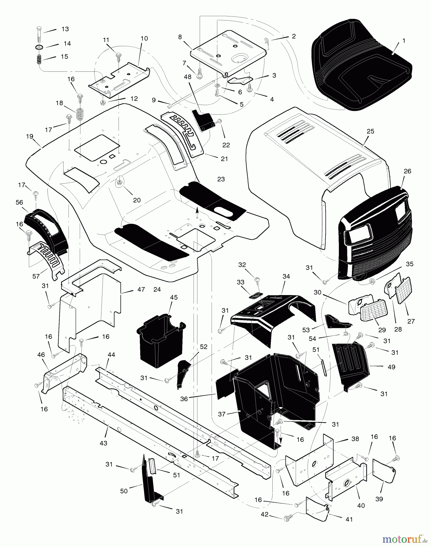  Murray Rasen- und Gartentraktoren 42534x30A - Murray 42