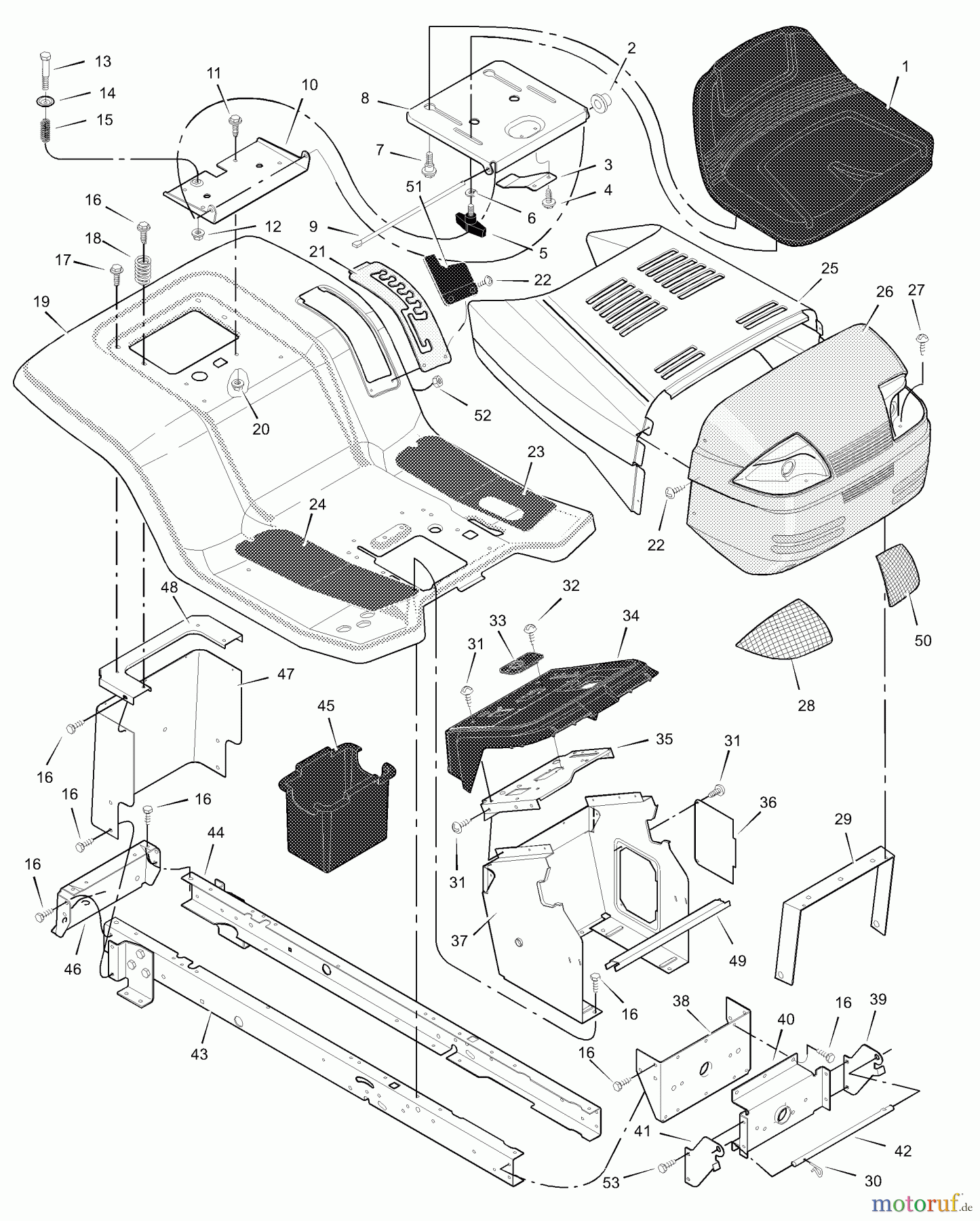  Murray Rasen- und Gartentraktoren 425613x8A - Scotts 42