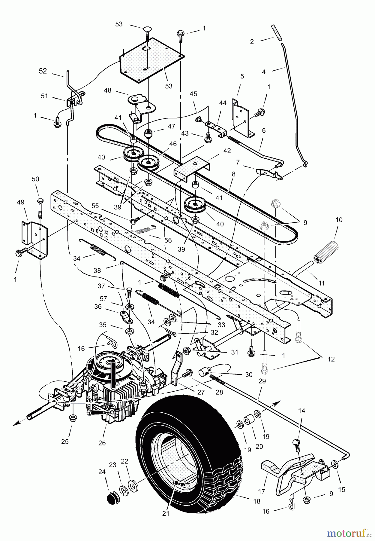  Murray Rasen- und Gartentraktoren 425613x8A - Scotts 42