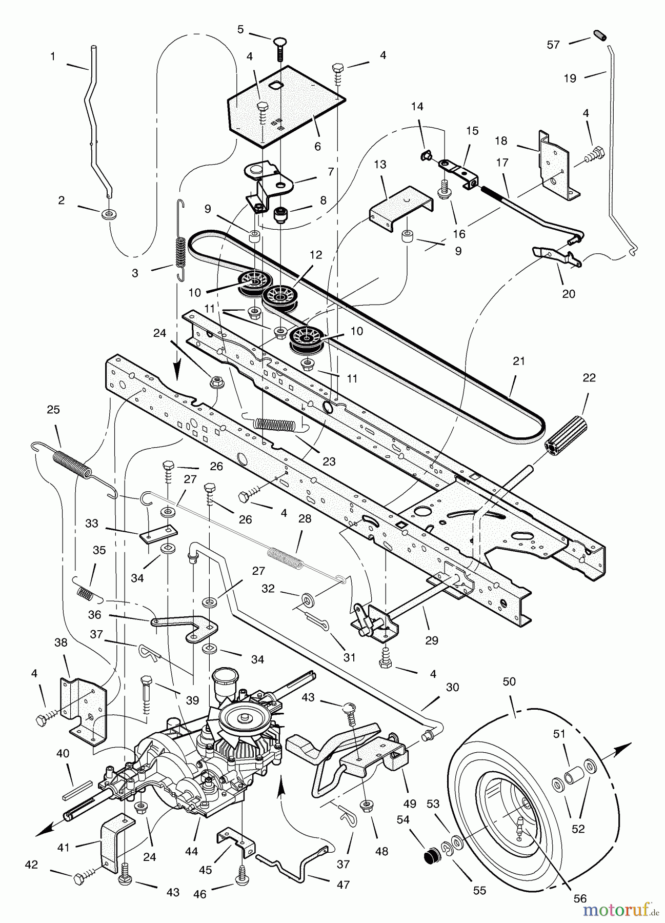  Murray Rasen- und Gartentraktoren 425620x92A - B&S/Murray 42