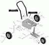 Murray 536.772350 - Craftsman Edger (2006) (Sears) Listas de piezas de repuesto y dibujos Wheel Assembly