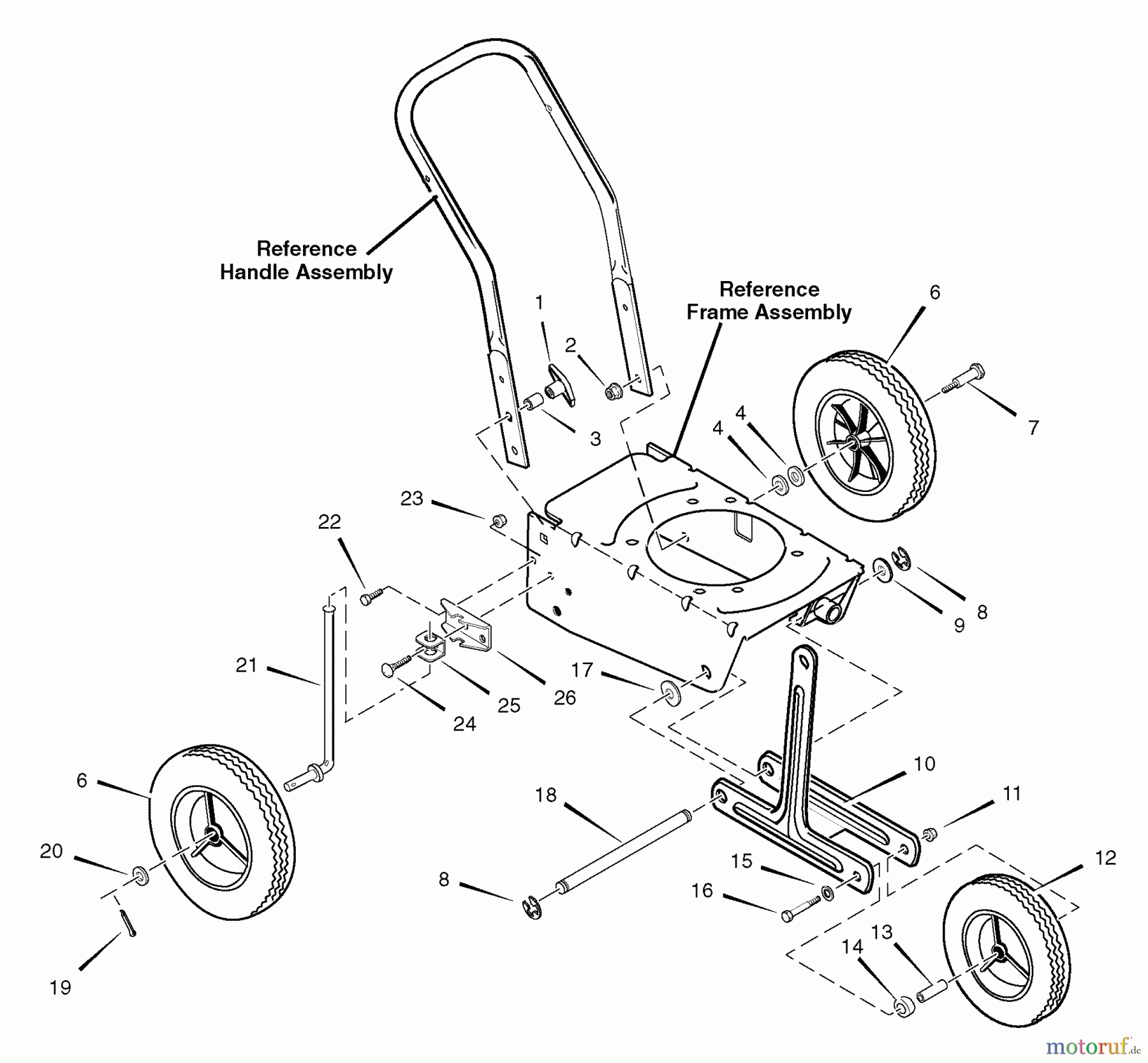  Murray Kantenschneider 536.772360 (77236000NB) - Craftsman Edger (2008) (Sears) Wheel Assembly