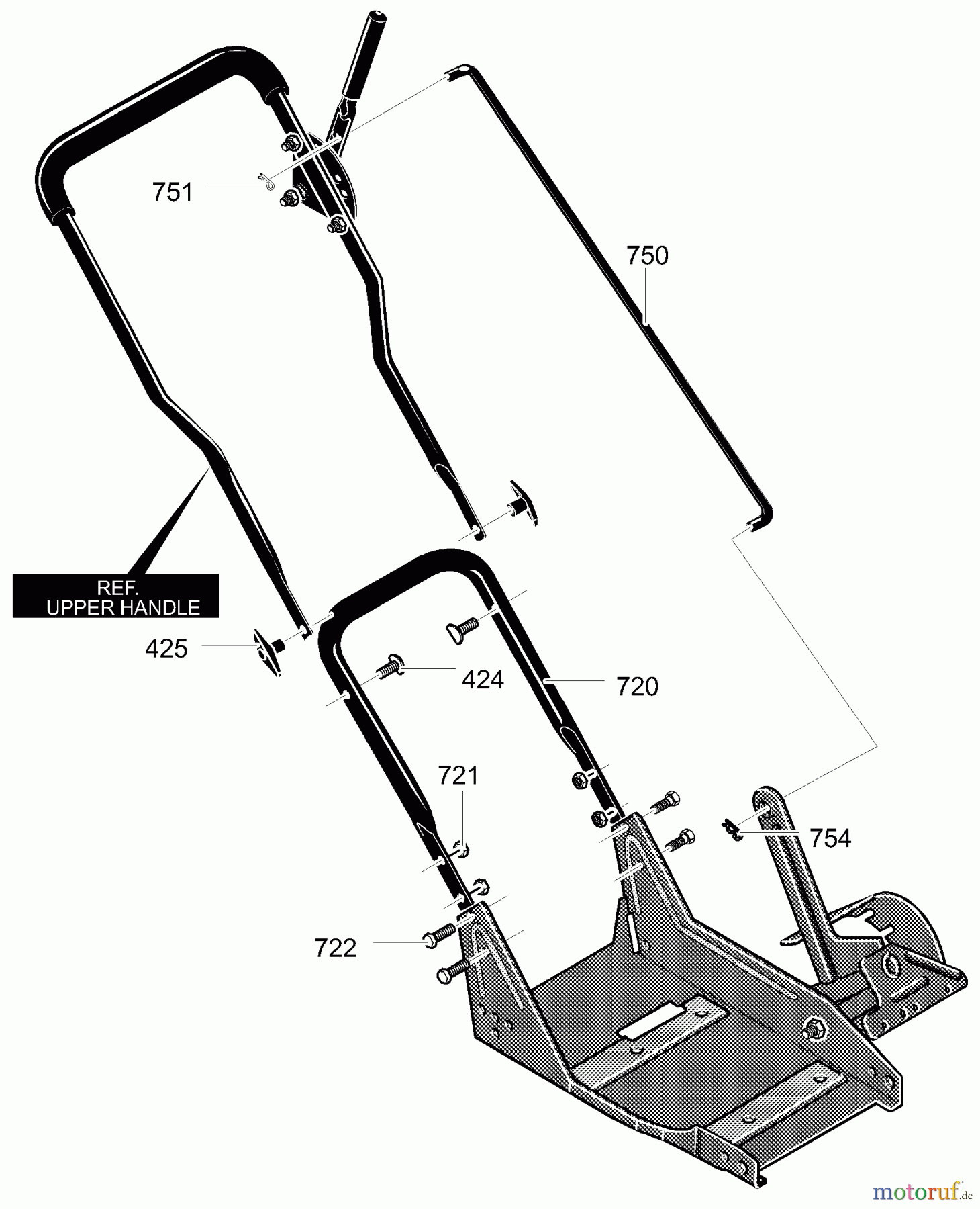 Murray Kantenschneider EH3550x4A - Murray Edger (2000) Handle Assembly
