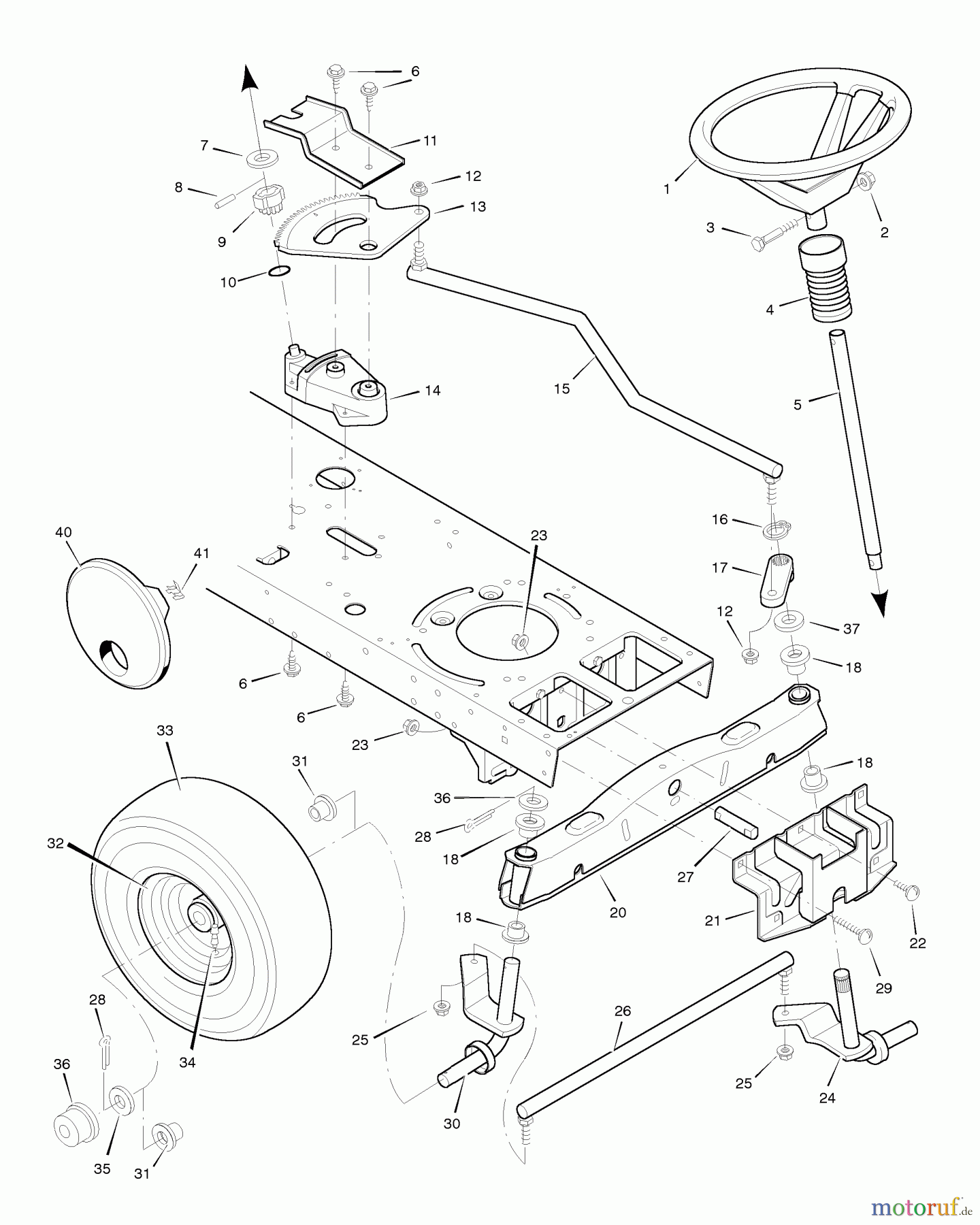  Murray Rasen- und Gartentraktoren 46254x15B - B&S/Murray 46