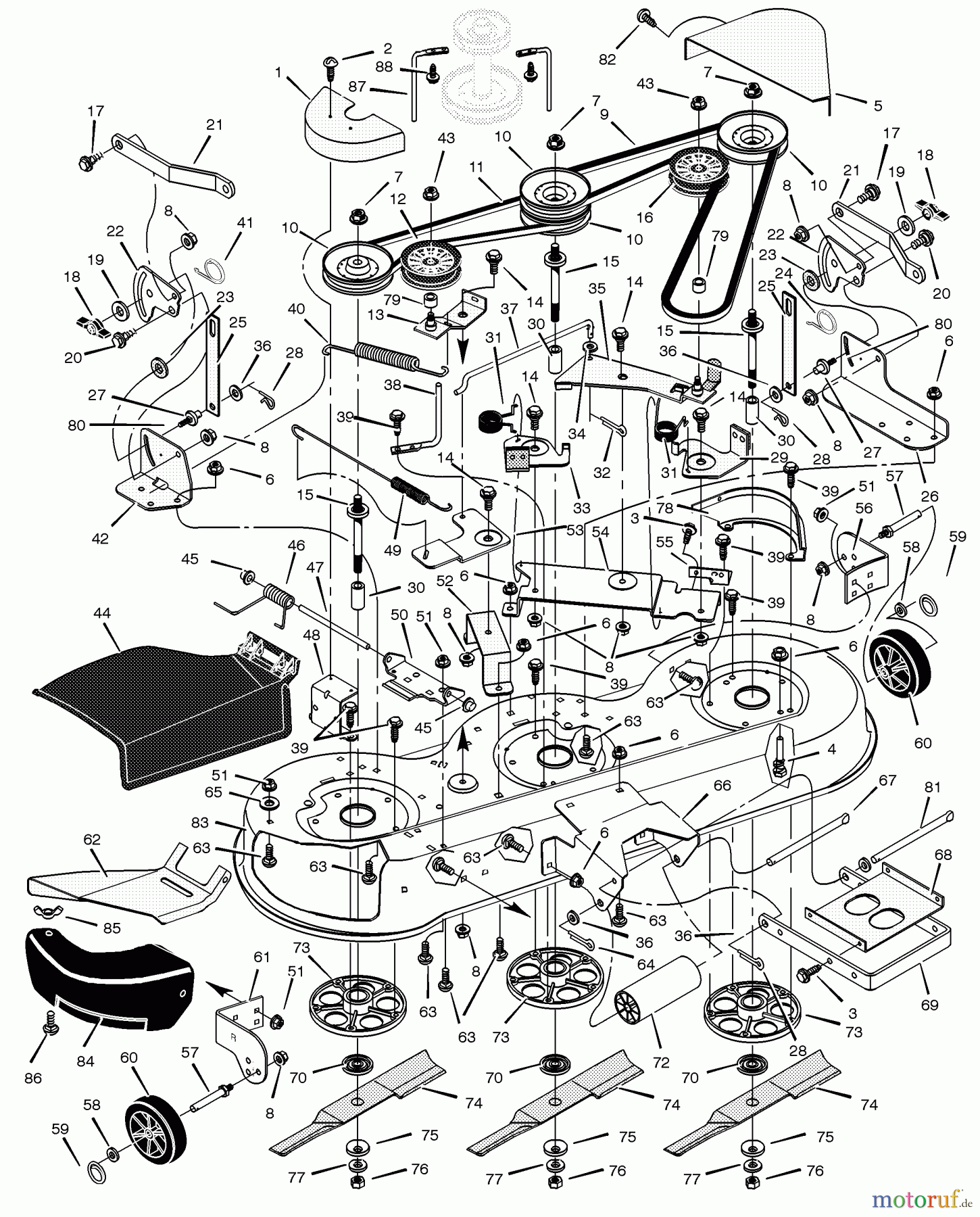 Murray Rasen- und Gartentraktoren 465305x92A - B&S/Murray 46