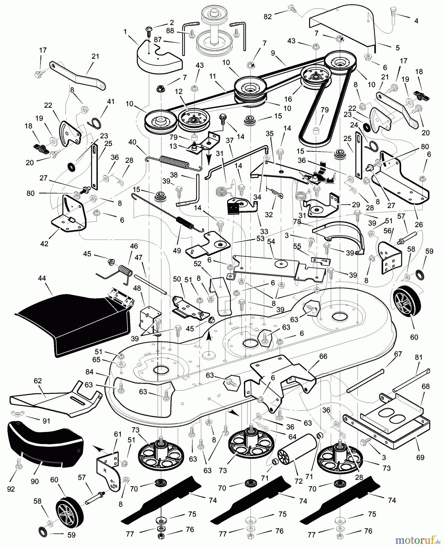  Murray Rasen- und Gartentraktoren 465600x31A - Scotts 46