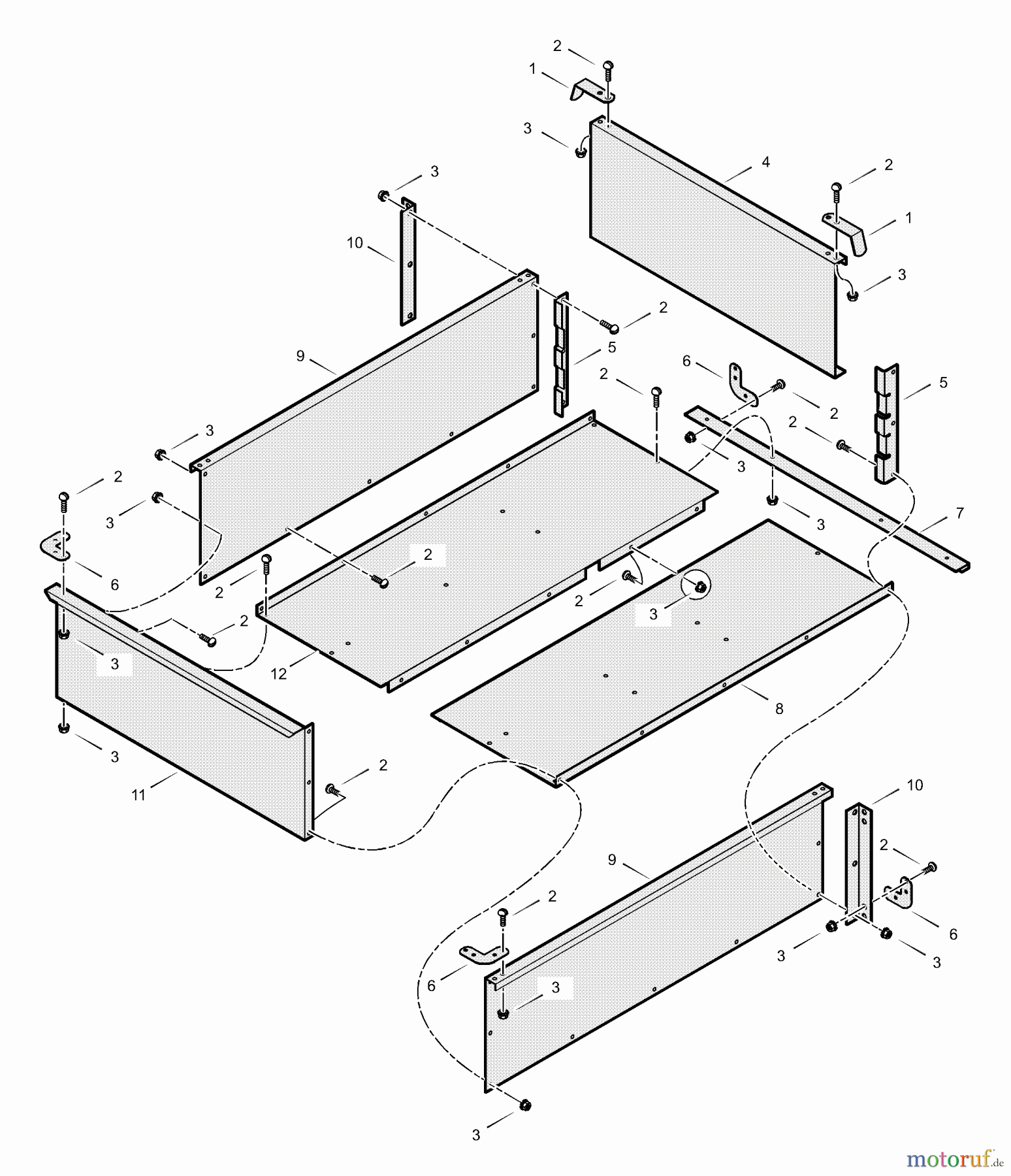 Murray Zubehör 242008x00A - Murray Utility Dump Cart (2002) Utility Dump Cart (part 1)