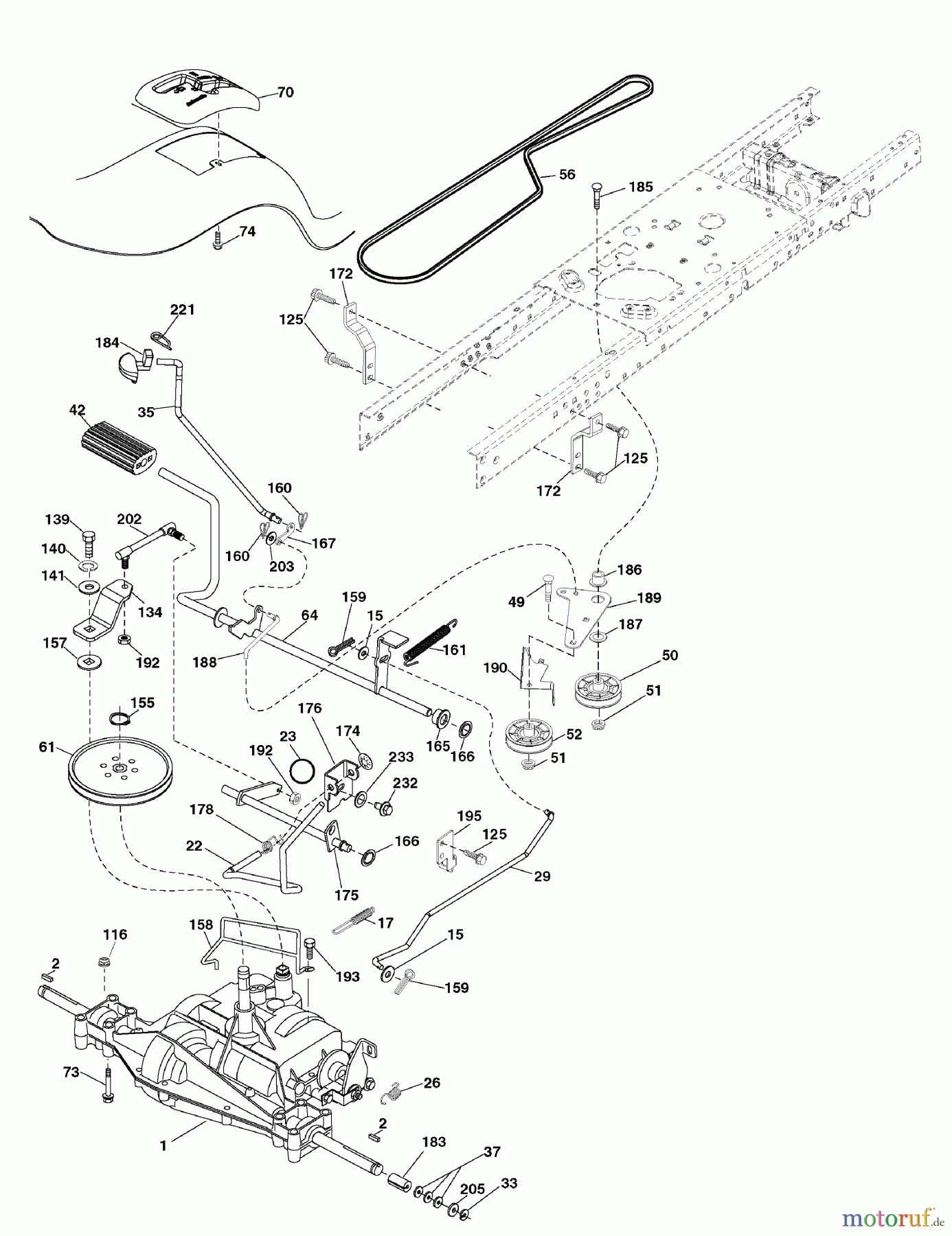  Murray Rasen- und Gartentraktoren 7800737 (96042010300) - Yard King 46
