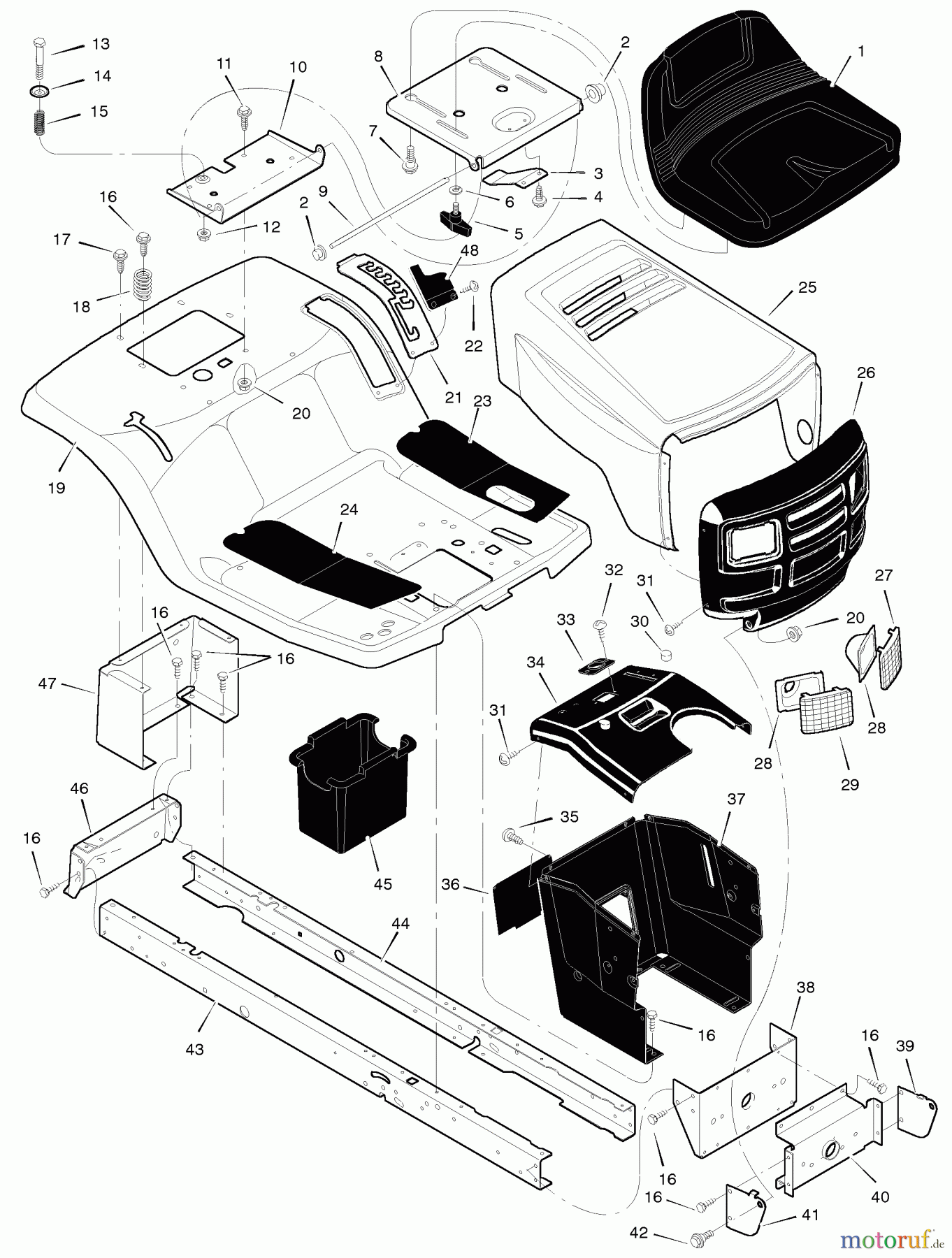 Murray Rasen- und Gartentraktoren 38500B - Murray 38