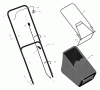 Murray 20405x30C - 20" Walk-Behind Mower (2000) Listas de piezas de repuesto y dibujos Handle & Bag Assembly
