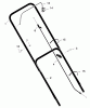 Murray 20405x8A - Scotts 20" Walk-Behind Mower (1998) (Home Depot) Spareparts Handle Assembly